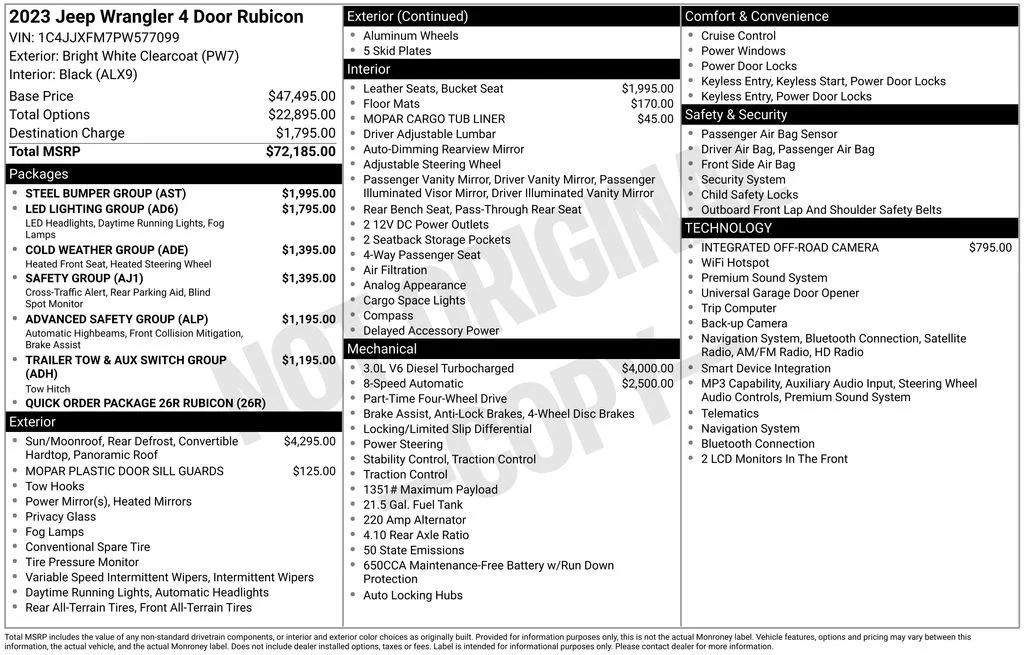 jeep wrangler 4-door 2023 1C4JJXFM7PW577099 image jeep wrangler 4-door 2023 1C4JJXFM7PW577099 image